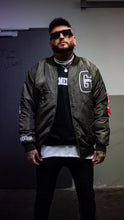 Load image into Gallery viewer, PROVOCATEUR - Olive Green Bomber Jacket Unisex