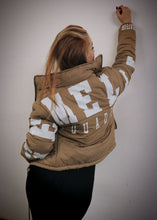 Load image into Gallery viewer, PROVOCATEUR - Beige Cropped Puffer Jacket
